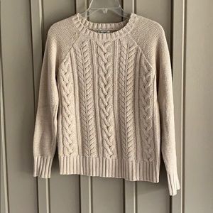 Old Navy Tan Cable Knit Sweater size Small